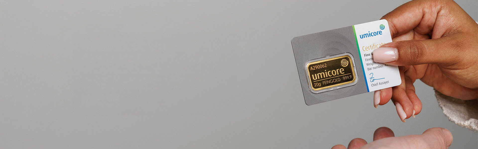   20 g <strong>Goldbarren</strong> Umicore-zertifiziert 